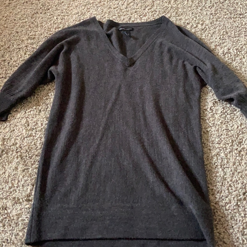 Grey sweater dress